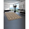 Glitzy Rugs 9 x 12 ft. Hand Tufted Wool Area Rug - Cream Brown, Geometric UBSK04510T0904A17